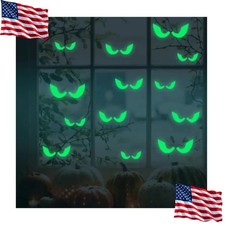 Halloween Glow in the Dark Window Stickers Luminous Bats Ghost Pumpkin Decals