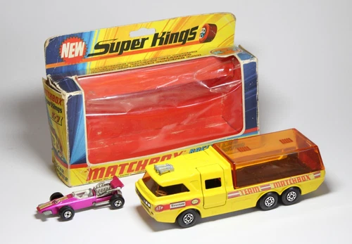 Matchbox Lesney Super Kings K7 Racing Car Transporter