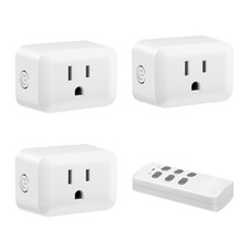 Wireless Remote Control Outlet, Light Switch, 100FT Range,1 Remote and 3 Outlets