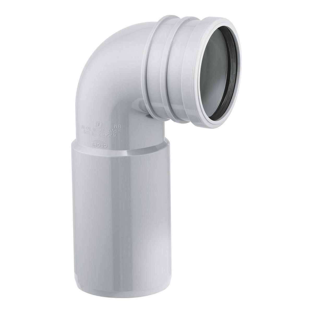 Pipe d'évacuation PVC Grohe 42216000 pour raccordement de bâti support WC suspendu noir