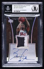 2004-05 Upper Deck Exquisite Collection 69/100 Ben Gordon #AP-BG Patch Auto 3c7