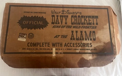 Marx Official Walt Disney's Davy Crockett at The Alamo Playset No. 3534 w/Box