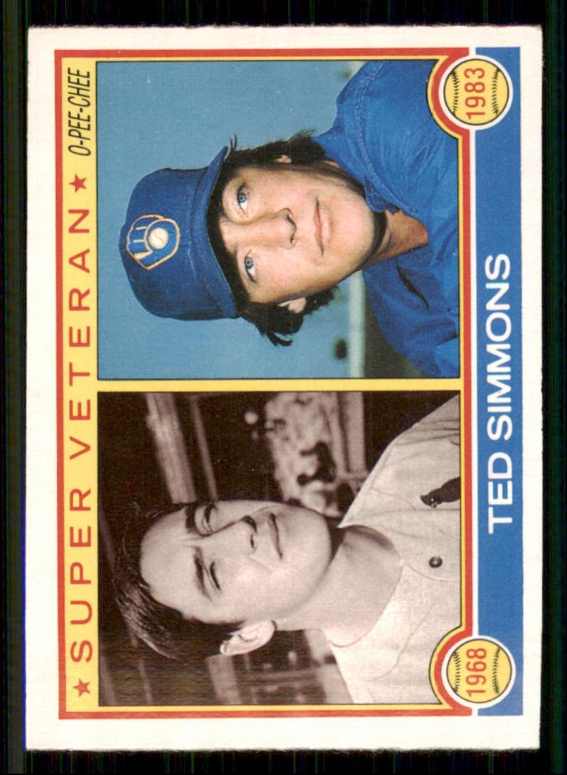 1983 O-Pee-Chee Ted Simmons St. Louis Cardinals/Milwaukee Brewers #33