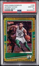 2020-21 Panini Donruss - Jayson Tatum #166 Choice Gold /10 Extremely Rare