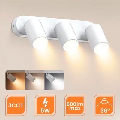 Spotleuchte 2-3 Flamming Schwenkbar LED GU10 3CCT Deckenstrahler Wandleuchte