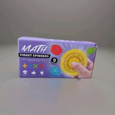 Math Fidget Spinners 9pcs In Box Various Colors