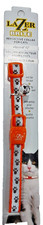 Coastal Lazer Brite Reflective Breakaway Collar in Orange with paw prints
