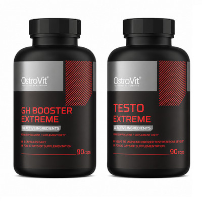 GH BOOSTER EXTREME + TESTO EXTREME -Muscle regeneration, strength, testo-booster