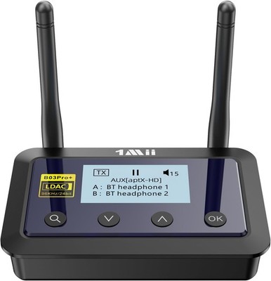 1Mii B03Pro Bluetooth 5.3 HiFi Sender Empfänger OLED Display LDAC