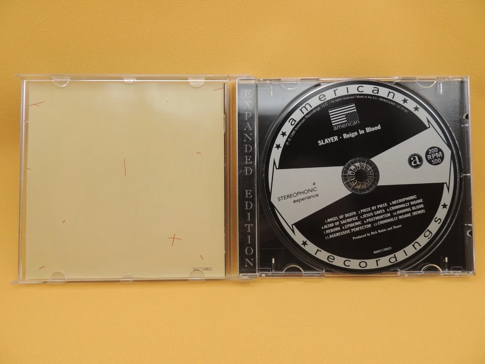 SLAYER - Reign In Blood 1986 - Kerry King Dave Lombardo - Metal CD - Photo 3/3