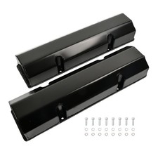 For 1958-86 Sbc Chevy 350 400 Fabricated Aluminum Tall Valve Covers Kit Black For 1958-86 Sbc Chevy 350 400 Fabricated Aluminum Tall Valve Covers Kit Black