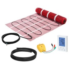 15 Sqft 120V Electric Radiant Floor Heating Mat w/ Smart Thermostat