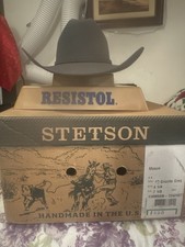 Stetson Buffalo 4X Mason Western Hat Granite Grey Size 7 1/8