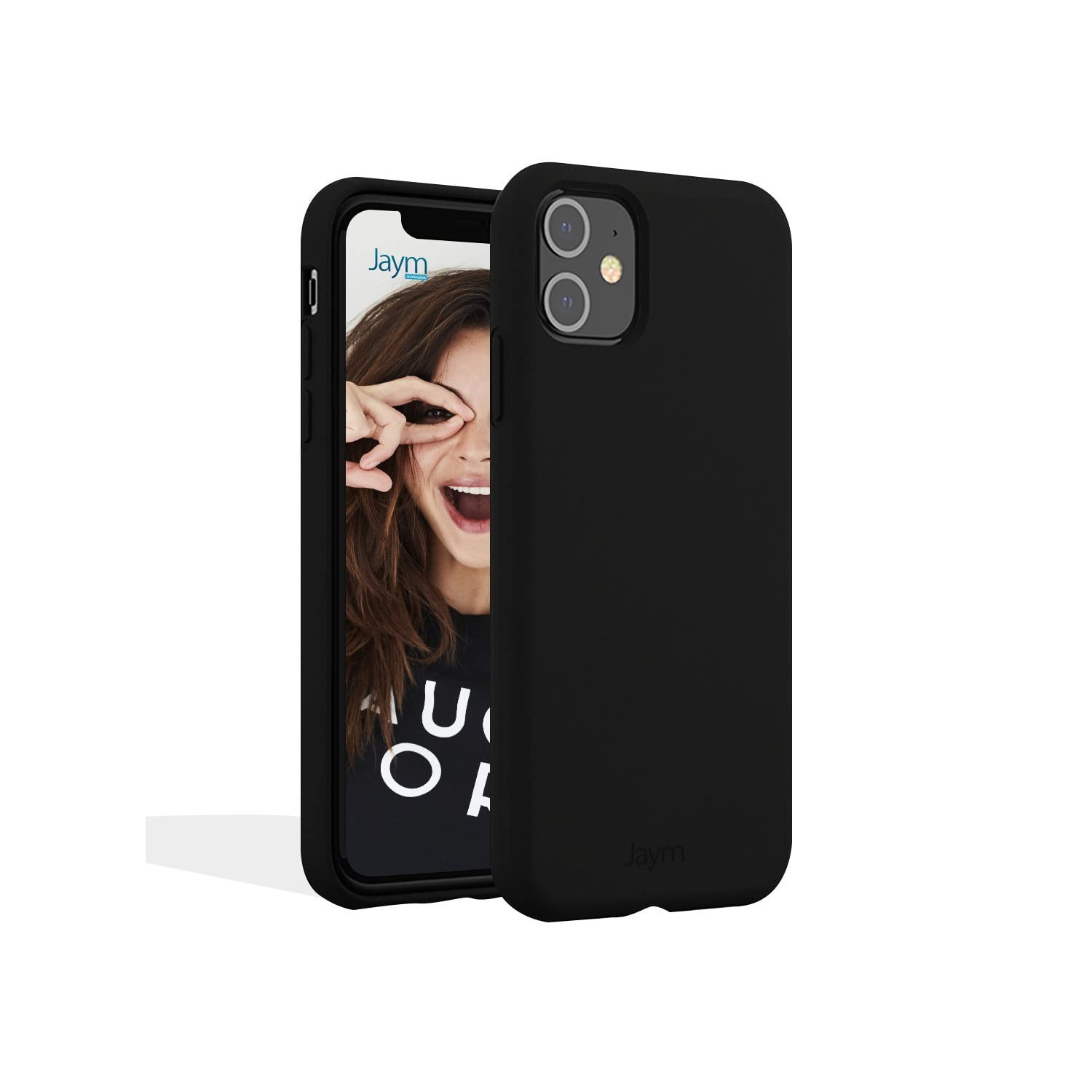 Coque silicone premium noir iPhone 15 Magsafe élégance épurée et toucher soyeux