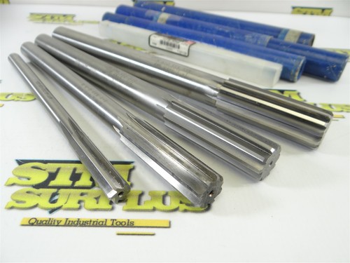 LOT OF 4 NEW & USED HSS CHUCKING REAMERS .4725" 3/4" 7/8" & 1" APT & L&I