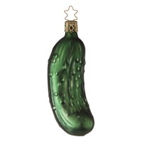 "Christbaumkugel Figur \"Weihnachtsgurke, Groß\" Christbaumschmuck Glas"