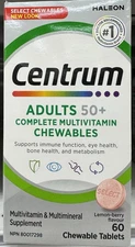 Centrum Adult Select Essentials Multivitamins Chewables, 60 Chewable Tablets