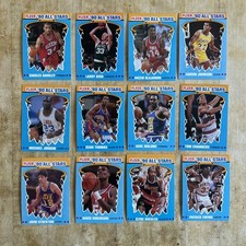 1990 Fleer NBA Basketball Complete All-Stars Insert Set Jordan Barkley & Magic