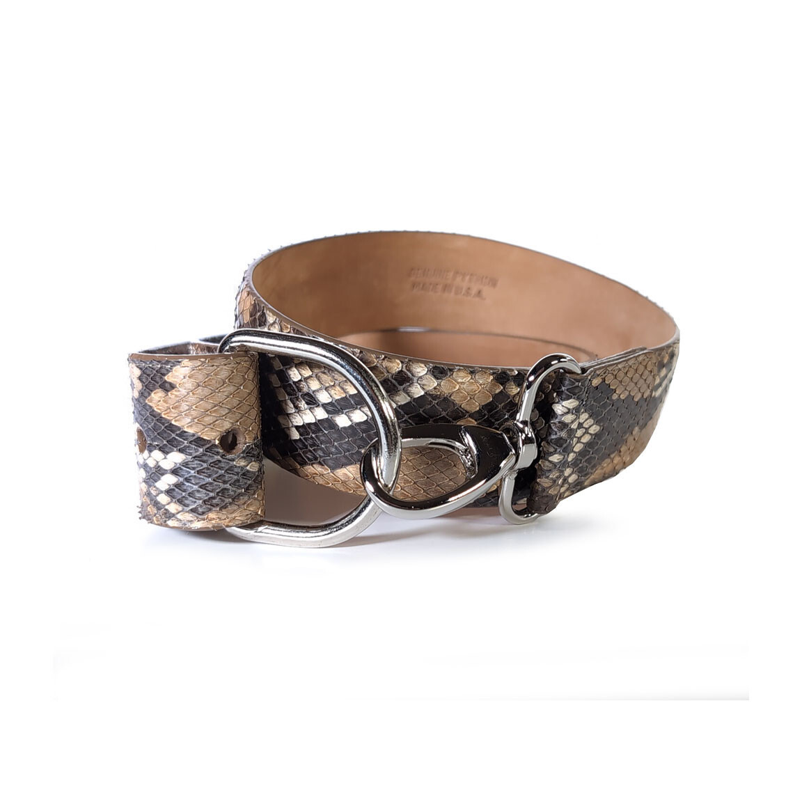 $350 W. KLEINBERG Genuine PYTHON Belt 33 display picture 3