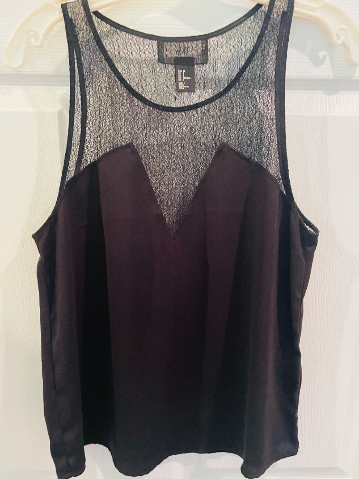 H&M Black Tank Top Women’s Sz 8