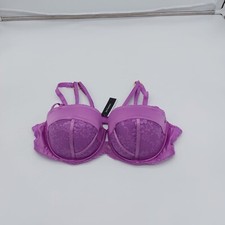 Image of Ann Summers The Restoring Padded Balcony Purple Bra 42E