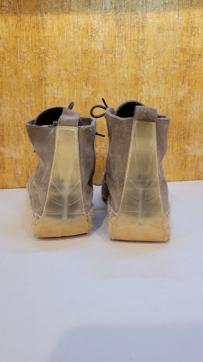 BALENCIAGA Suede Chukka Espadrille Boots Made in Spain EU36 BALENCIAGA Suede Chukka Espadrille Boots Made in Spain EU36