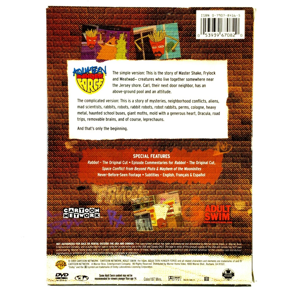 Aqua Teen Hunger Force - Volume 1 (2-Disc DVD, 2000, Full Screen)  - Image 2 of 4