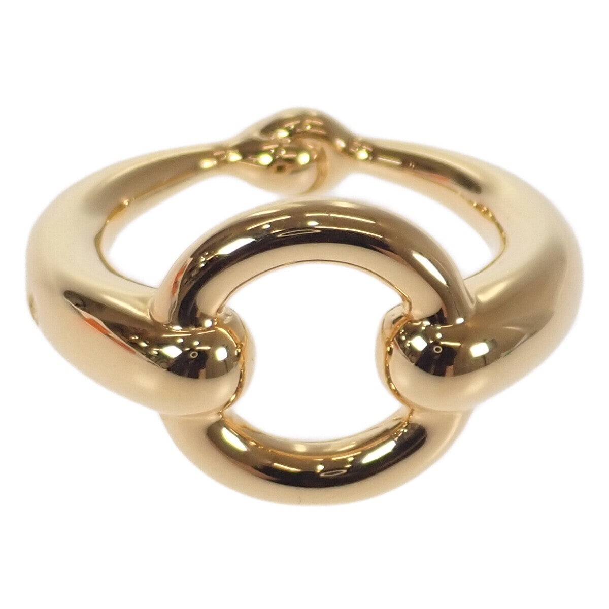 Necklace Mors Scarf Ring Hermes HERMES Mors Scarf Ring Metal Gold