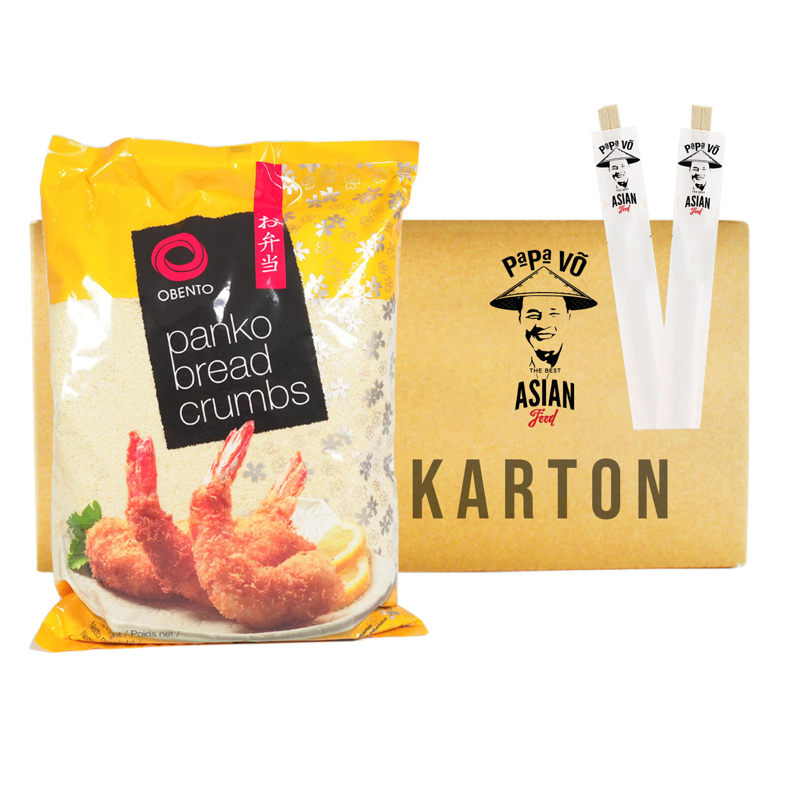 Obento Panko Bread Crumbs 10x1kg Pankomehl Panko Mehl Paniermehl Brotkrumen