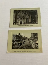 2 Jersey Coffee Photo Lithograph View Card Germany and San Fran