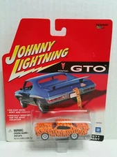 Rare Johnny Lightning GTO 1971 Pontiac Pro Street White Lightning Chase Orange 