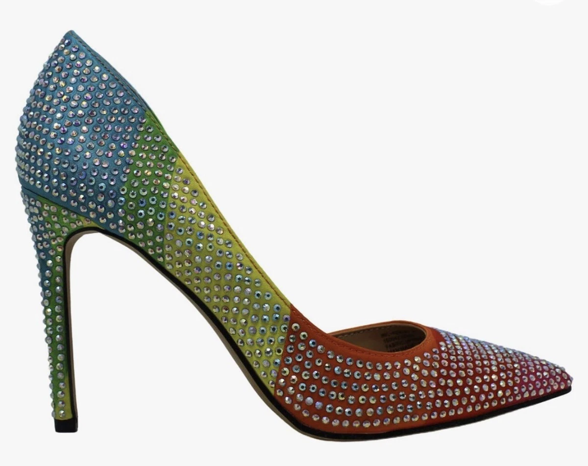 INC International Concepts Kenjay Rainbow Bling Slip on Shoes