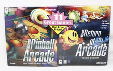 Microsoft Pinball Arcade  Return of Arcade Bundle - PC - Big Box - New Sealed 