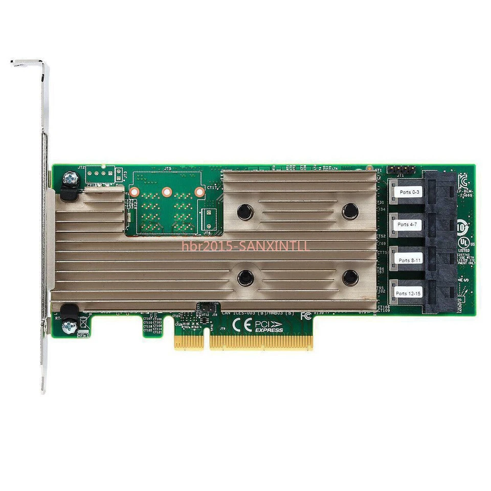 LSI Broadcom SAS 9305-16i 16port 12G SAS/SATA PCIe 3.0 IT Mode Host Bus Adapter - Image 4 of 4