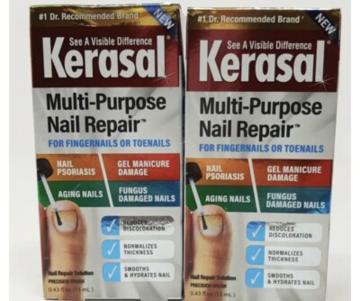 2 Pack, Kerasal Multi-Purpose Nail Repair PHARMACY FRESH NEW STOCK