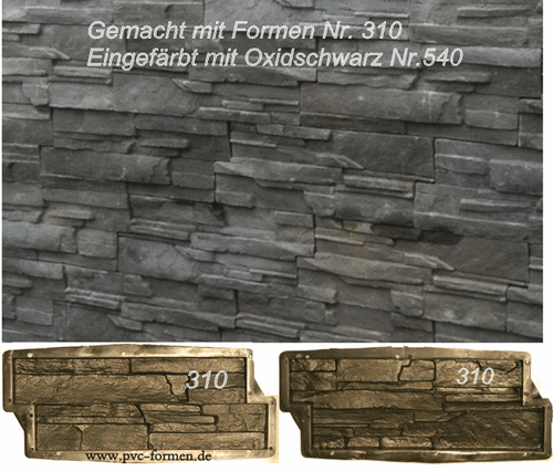 1 paar Schieferstruktur=2 Gießformen 48 cm x19 cm + 1 L Trennmittel - Bild 6 von 9