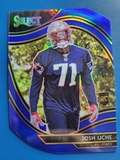 Josh Uche 2020 PANINI SELECT ROOKIE RC BLUE DIE-CUT #395 NEW ENGLAND PATRIOTS!