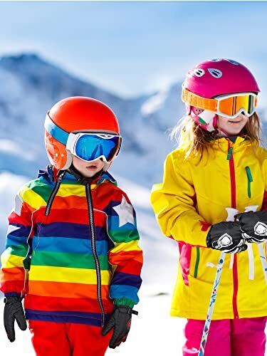 6 pares de guantes de invierno impermeables para niños guantes de esquí nieve 4-6 años lindos colores - Imagen 3 de 8