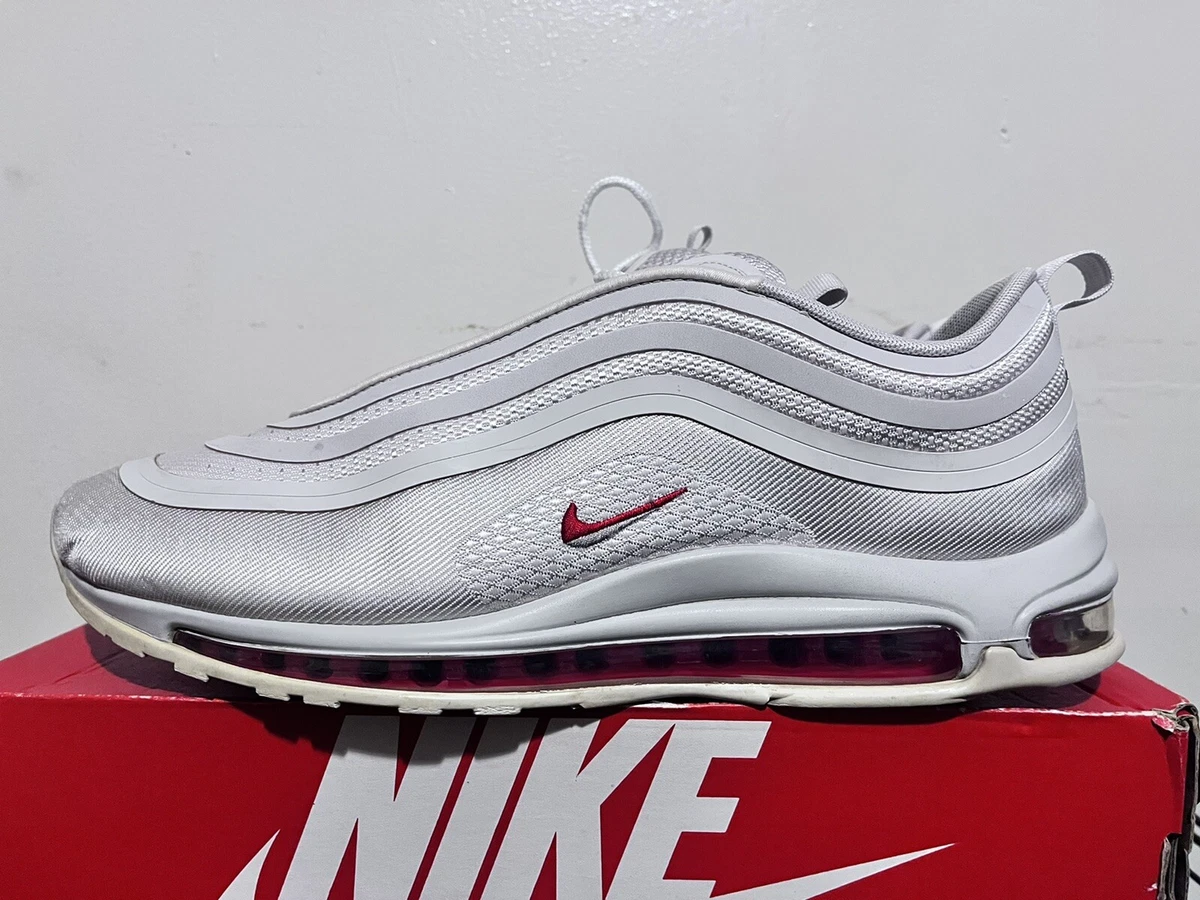 vrijheid Onbeleefd Wolk 2018 Men's Nike Air Max 97 Ultra 17 Vast Grey University Red Size 13 Used |  eBay