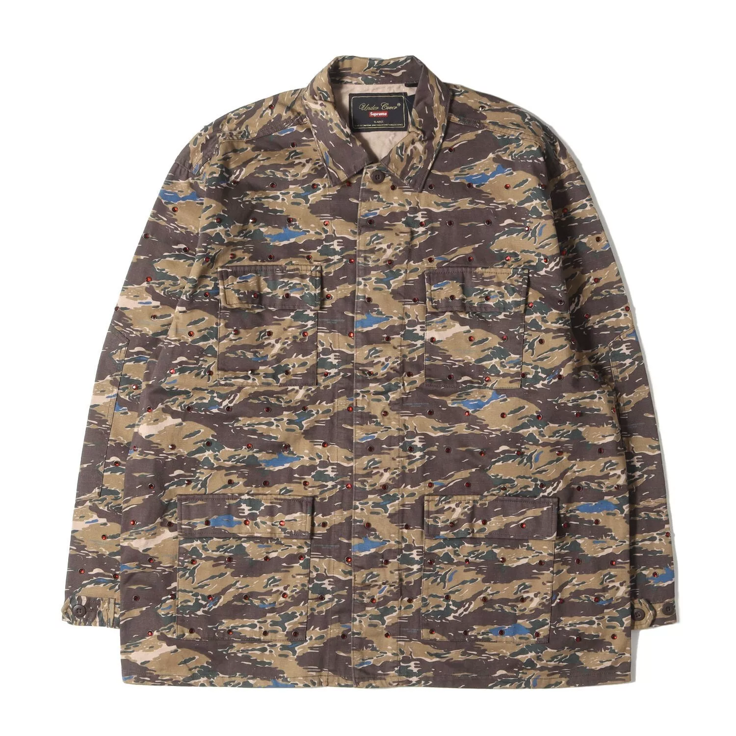 Veste Supreme Taille : XL 23SS UNDERCOVER Cloutée Militaire EDR Marron Occasion