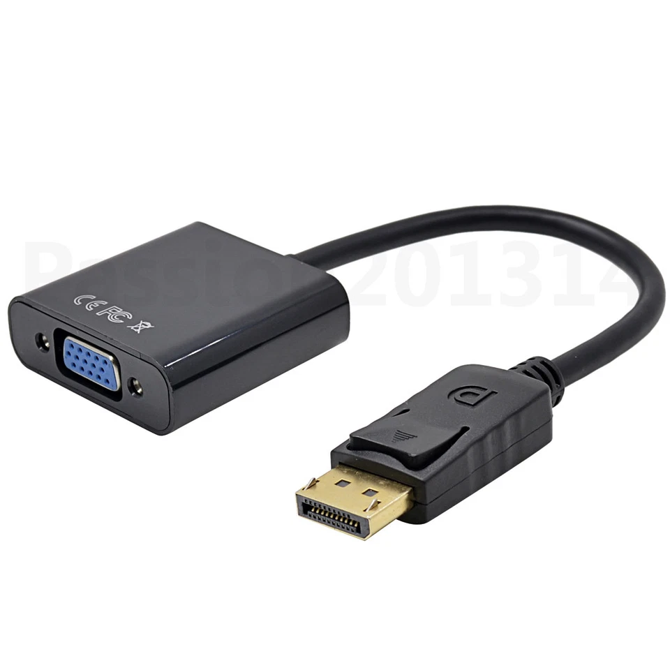 Convertidor de cable de puerto de pantalla adaptador macho a VGA hembra nEW Displayport DP - Imagen 3 de 4