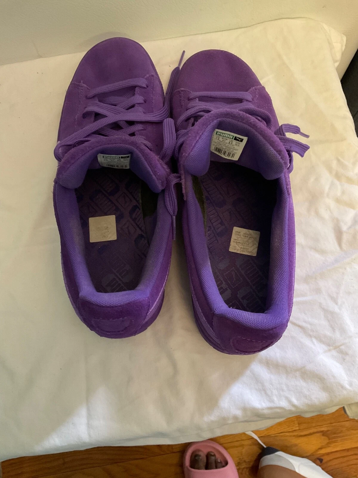 Sneakers Puma uomo viola. Materiale scamosciato