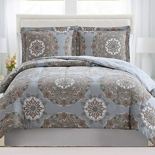 Luxus 3-teiliges Bettwäsche Set Wendebettdecke Steppbezug Mikrofaser Queen & King - Bild 77 von 80