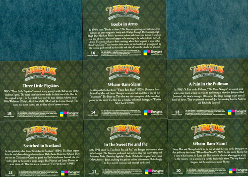 THE THREE STOOGES "UPDATE " COMPLETE 16 CARDS SET by BREYGENT 2007 GLITTER CARDS - Picture 4 of 7