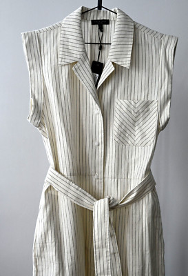 Designer rag & bone Hemdblusenkleid Gr. 36 38 Streifen NP 450$ neu mit Etikett