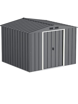 Duramax ECO ''''8*8'''' feuergetaucht verzinktes Metall Gartenschuppen