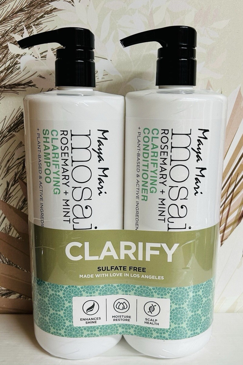 Maya Mari ~ Rosemary + Mint Clarifying Shampoo & Conditioner 32 fl