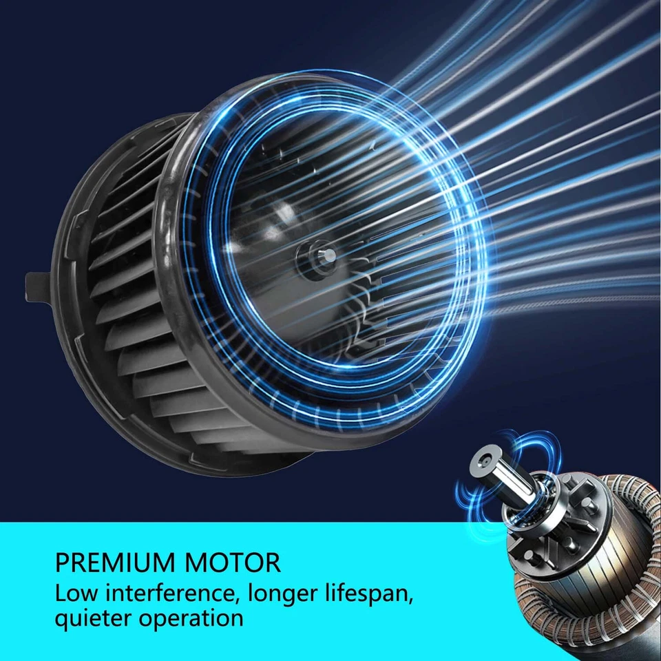 Motor soplador calentador aire acondicionado con jaula ventilador para Cadillac Escalade 2007-2014 ESV GMC Yukon Foto 2 de 4