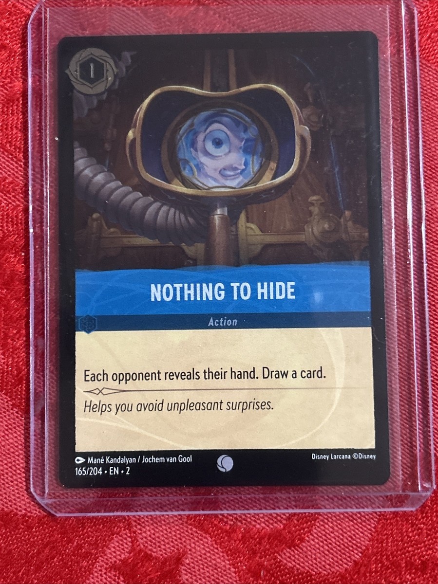 nothing to hide lorcana card #165 Prices | Rise of the Floodborn Common Number Disney Lorcana Rise of Floodborn