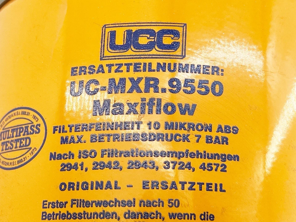 New UCC UC-MXR-9550 Dual Filter 10 Micron 7 Bar MXA.7551.424 - Image 2 of 4